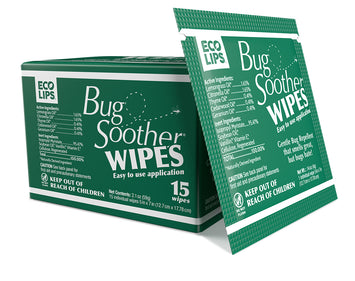 Bug Soother Natural Mosquito Repellent Wipes 15-ct carton